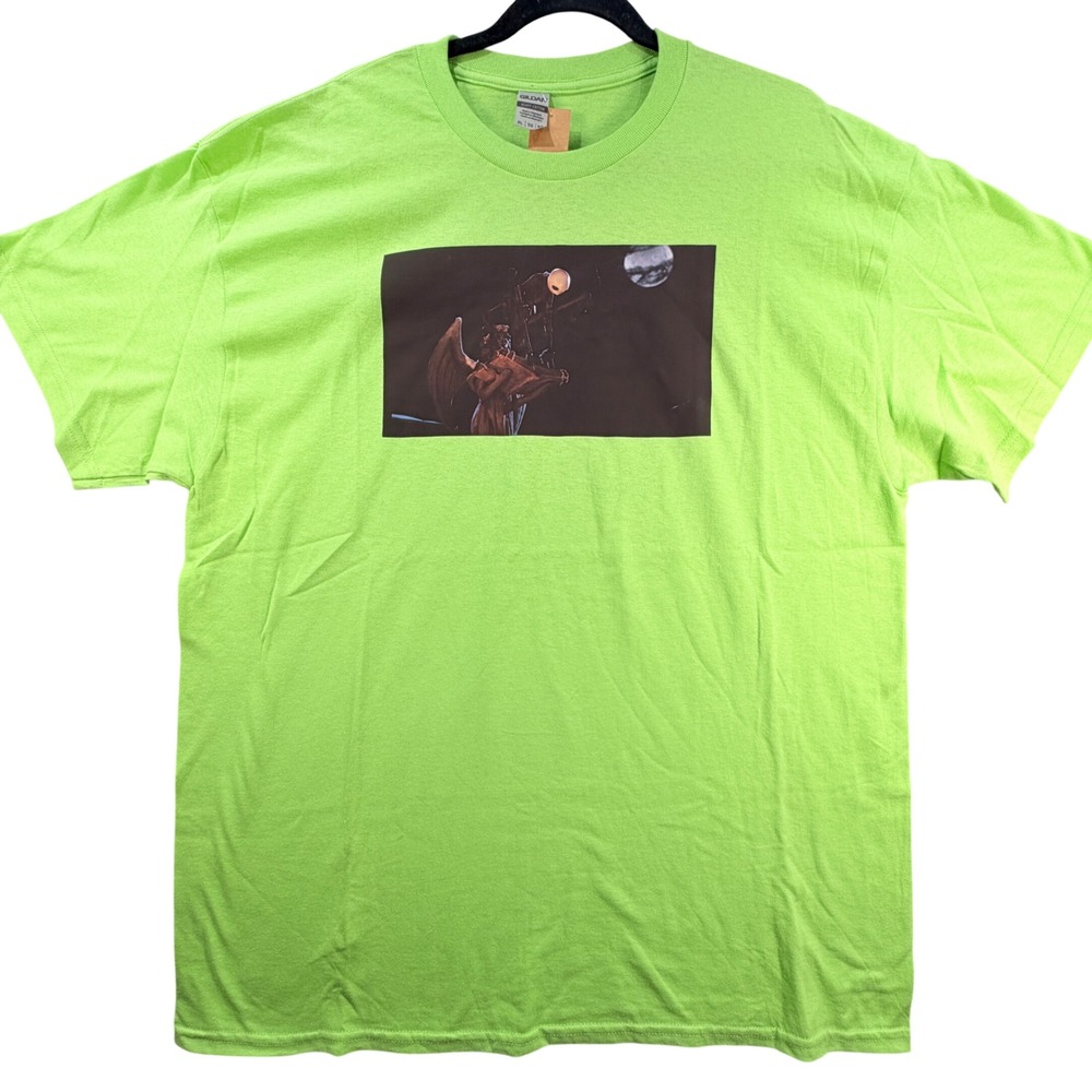 Nightmare Before Christmas Graphic T-Shirt Cotton XL Neon Green Halloween